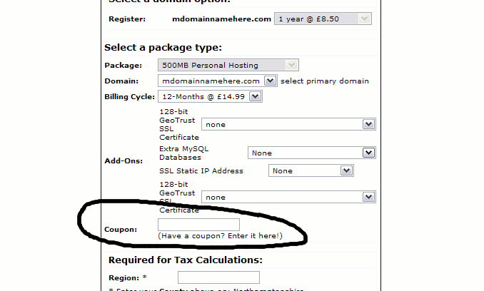 Select Package Options